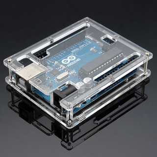 onformn Transparent Acrylic Case Cover Shell Enclosure Computer Box for Arduino UNO R3
