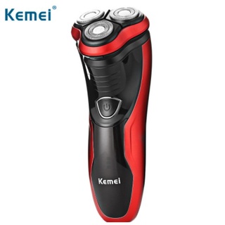 Kemei eléctrico recargable Rotary hombres maquinilla de afeitar con cabezas de afeitar 3D KM-9013