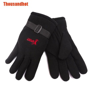 [Thousandhot] Guantes cálidos para otoño/invierno/hombres/mujeres/guantes a prueba de viento/guantes calientes para deportes al aire libre