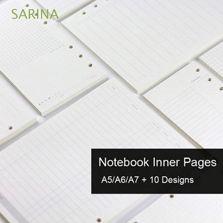 sarina papelería cuaderno recarga semanal carpeta dentro de página de papel recarga mensual estudiantes a hacer lista diario planificador rejilla espiral carpeta hoja suelta página interior