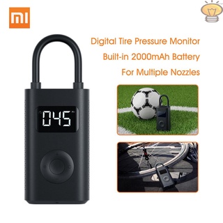 Xiaomi Mijia inflable presión de neumáticos bomba eléctrica Monitor Digital portátil compresor Multi boquilla para fútbol bicicleta coche neumático inflador (7)