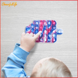 Cheer_new*silicona helado Push Bubble Board autismo juguete niños herramienta educativa temprana (8)