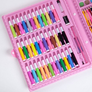 150 Pcs Children Art Painting Set Watercolor Pen Crayon Pencil Brush Marker