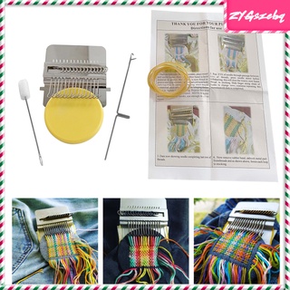 Small Loom Weave Tool Darning Knitted Hooks Mending for DIY Sewing Stitching
