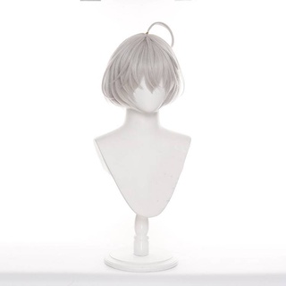 tokyo revengers - kawaragi senju peluca cosplay prop plata pelo corto anime disfraz pelucas esponjosas pelucas de halloween (3)