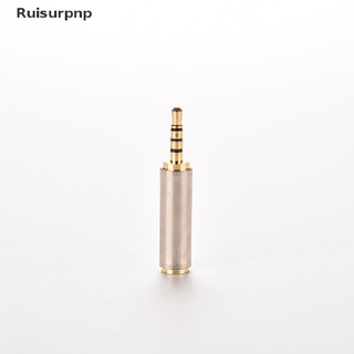 [Ruisurpnp] Gold 2.5mm Male to 3.5mm Female Stereo Mic Audio Earphone Jack Adapter Converter Hot Sale