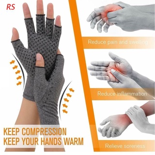 rs guantes de compresión gris/ciclismo/deportes al aire libre/guantes de mano para muñeca/artritis/alivio de dolor