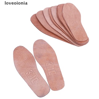 [loveoionia] 1 par de plantillas de cuero transpirables mujeres hombres ultra delgado desodorante zapatos plantilla pad dfgf (6)