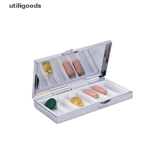 utiligoods mini caja de pastillas de metal para medicina, vitamina, vitamina, organizador, contenedor, venta caliente