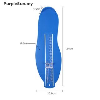 [púrpurasun] Nuevos adultos bebé dispositivo de medición de pies zapatos niños niños zapatos de pie medida mi (9)