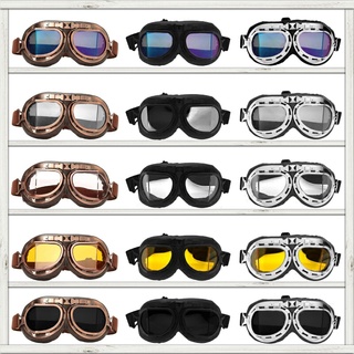 gafas de motocicleta retro casco piloto gafas moto 100% uv400 vintage clásico gafas para moto scooter atv dirt biker