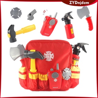 Fireman Suit Role Play Toy Enlightenment for Kids Halloween Pretend Play (1)