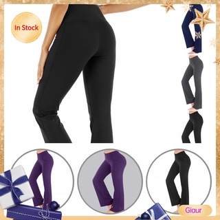Giaurz pantalones de entrenamiento pantalones de secado rápido de las mujeres pantalones de pierna ancha cómodo para correr