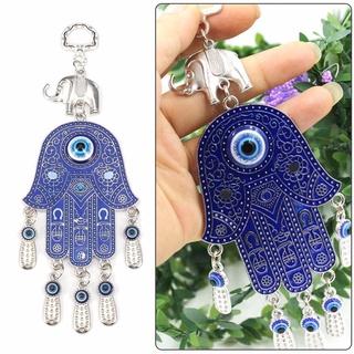Turco azul mal ojo Hamsa mano amuleto protección de pared colgante coches decoración del hogar dstoolsmall