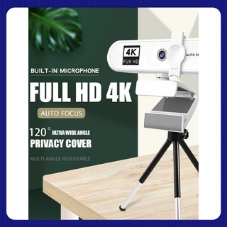 Venta caliente Webcam 1080P Full HD 2K 4K ordenador Autofocus Web Cam 120 grados transmisión en vivo Webcam de pantalla ancha para llamadas, conferencias (3)