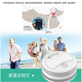 Wifi inalámbrico detector de humo tuay detector de incendios hogar sensor de humo (9)