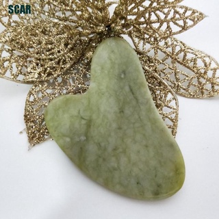 Natural Jade piedra Guasha junta herramienta de masaje SPA terapia Gua Sha masajeador