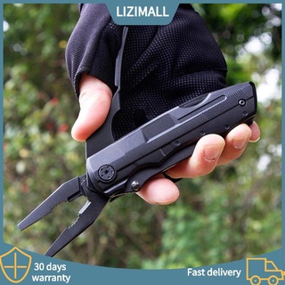 [ZA] Navaja multiherramienta plegable cuchillo destornillador brocas al aire libre cuchillo de supervivencia (9)