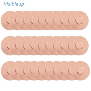 Visibleup 30x Patches Waterproof Adhesive Patch Latex Hypoallergenic Adhesive Waterproof Sensor Overpatch-Tape for Outdoor Climbe