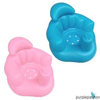 Purp-baby inflable hogar multiusos baño taburete silla de ducha inflable sofá para niñas niños (7)