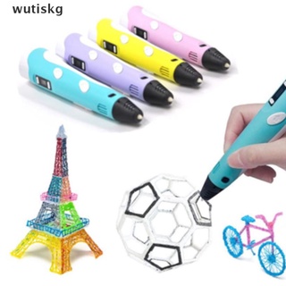 wutiskg nuevo bolígrafo de impresión 3d doodle+pantalla lcd+usb +3 filamentos pla gratis como set de regalo cl