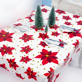 #etl mantel impreso decoración de navidad mantel desechable diy mantel de mesa