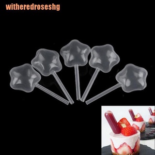 (witheredroseshg) 50Pcs 4Ml Star Jelly Milkshake Cake Droppers Disposable Injector Cream ttes