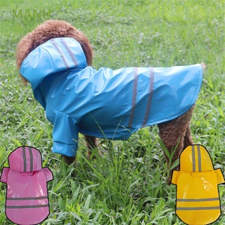 manu mascotas suministros mascota mono chaqueta protector solar con capucha perro impermeable ropa al aire libre impermeable reflectante transpirable pu/multicolor
