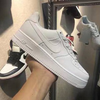Sports Shoes Casual Shoes NIKE AIR FORCE 1 CLASSIC LOW CUT ALL WHITE WOMEN SHOES AND MEN Casual Shoes