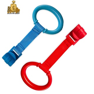 ACCUMULER 2PCS General Use Pull Ring Help Baby Stand Baby Crib Hook For Playpen Pendants 2PCS Hanging Ring Bed Rings Baby Toys (1)