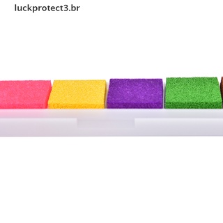 Luckprotect3.Br 6 colores almohadilla De Tinta De goma no Tóxico con estampado De Dedo Para sello/manualidades/Diy