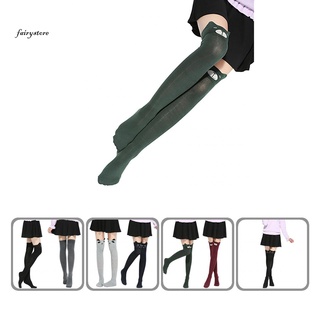 fs- leggings ajustados para mujer de dibujos animados/calcetines altos de rodilla/animales/protectores de rodilla para fecha