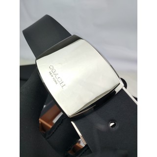 Coach cinturón Formal de negocios de cuero liso/cinturones de moda CM de ancho+hebillas de oro y plata (3)