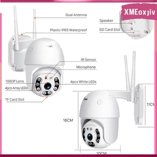 1080P PTZ WiFi Security Camera IP66 Pan Tilt IP Camera 2-Way Audio Motion Detection