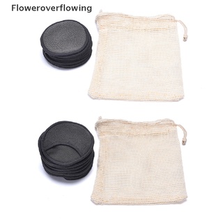 ffcl 10pcs reutilizables algodón bambú removedor de maquillaje almohadillas lavables toner facial toallitas almohadillas caliente