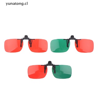 1x lentes correctores de ambliopía plegable para niños, color verde rojo, color verde, persiana [cl]
