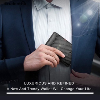 erudenthb minimalista slim cartera para hombres con clip de dinero rfid bloqueo bolsillo frontal cuero genuino *venta caliente