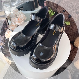 [Xianlu Salsa] Japonés De Tacón Alto De Suela Gruesa Zapatos De Velcro Del Dedo Pie Redondo Negro Mary Jane jk Uniforme lolita (7)