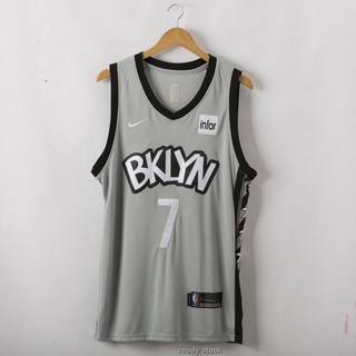 Nike NBA jersey NBA hombres baloncesto camisetas Brooklyn Nets #7 Kevin Durant nueva temporada jersey 2019 gris
