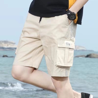 Los hombres de carga pantalones cortos Casual pantalones cortos de carga pantalones caqui pantalones cortos de playa pantalones cortos deportivos cortos recortados cortos cortos con cordón de encaje