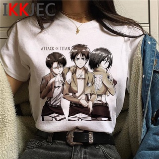 Attack on Titan Shingeki No Kyojin Camiseta De Las Mujeres Más El Tamaño 2021 ulzzang Gráfica Camisetas harajuku kawaii