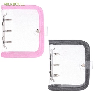MILKBOLLL 2PCS Creative Notebook Cover Stationery Star Chaser Photo Album Rings Binder Inner Pages Mini File Folder 3-hole Hand Account Diary Diary Book Loose-leaf Refill