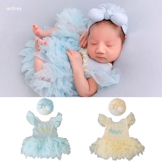 Wit 2x atractivo bebé recién nacido niñas niño traje arco sombrero vestido conjunto princesa ropa