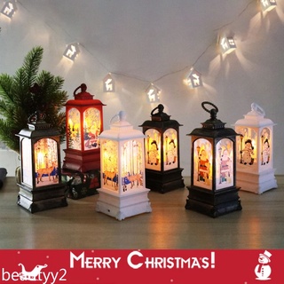 listo stock feliz navidad vintage velas luz vintage castillo colgante linterna led para el hogar vacaciones fiesta decoración entrega rápida