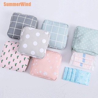 Summerwind (+) bolsa de almacenamiento de servilletas sanitarias portátiles para mujer, algodón, viaje, maquillaje, bolsa de almacenamiento