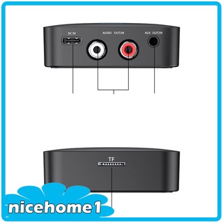 [Hi-tech] 3 en 1 Bluetooth 5.0 transmisor receptor NFC TF tarjeta modo adaptador de Audio para TV coche ordenador altavoz hogar estéreo sistema (9)