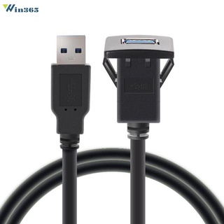Cable de montaje A ras de coche de 1 m/3.3 pies de un solo puerto USB3.0 A macho A USB3.0 A hembra