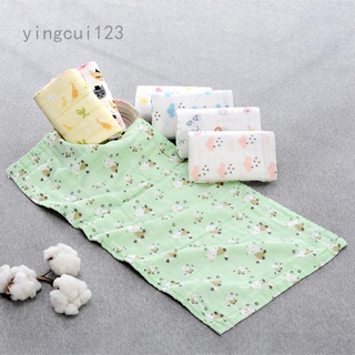 Yingcui123 bebé de seis capas de algodón puro impreso larga toalla cuadrada peinado de algodón largo toalla de gasa