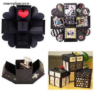 marrybacocn diy explosión caja de regalo sorpresa amor caja de papel regalo memoria scrapbook álbum de fotos cl