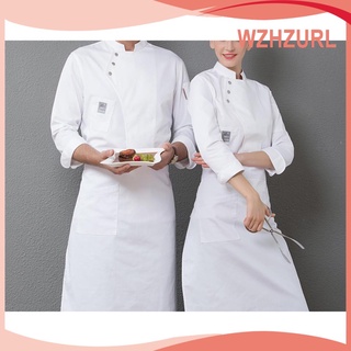 [wzzurl] Chaqueta De Chef para hombre/cocina/Hotel/cocina con bolsillos